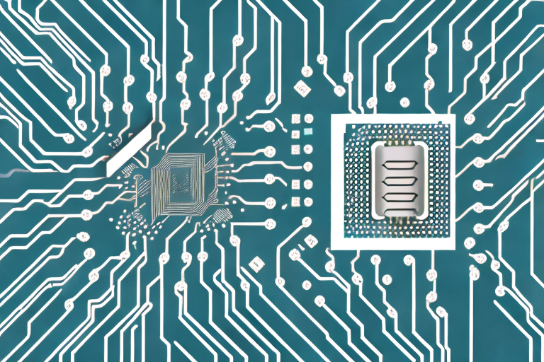 A semiconductor chip with a circuit board