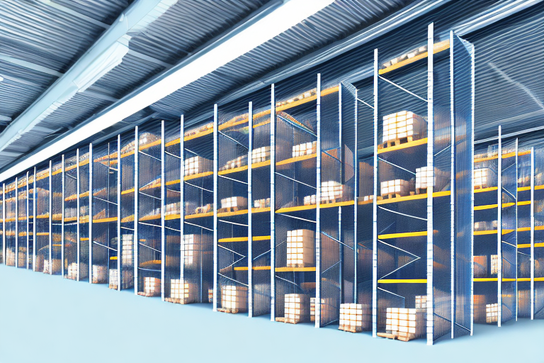 A warehouse with storage racks installed in an efficient and organized manner