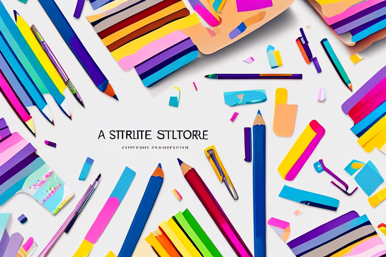 A colorful and creative stationery store