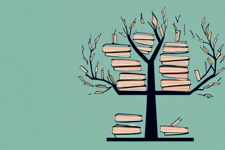 A tree with its branches filled with books