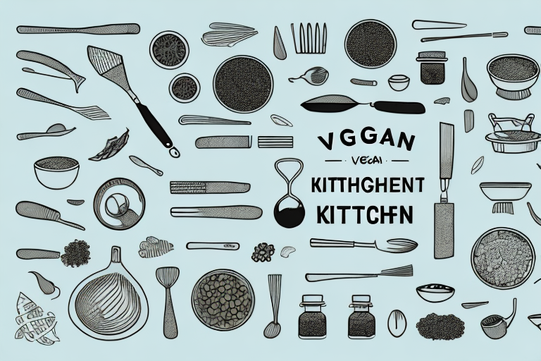 A vegan restaurant kitchen