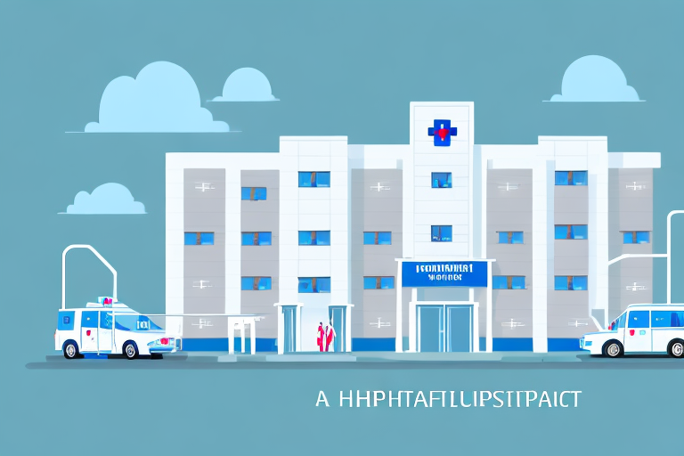 A hospital or healthcare facility building