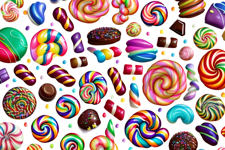 A colorful array of confectionery products