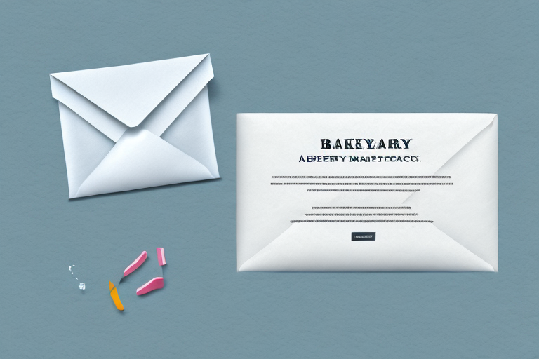 A bakery product with a direct mailer envelope in the background
