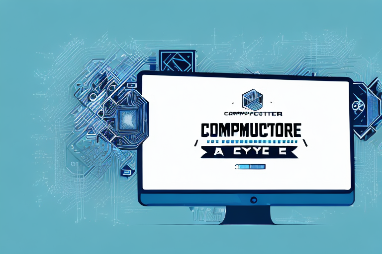A computer hardware billboard with a creative design