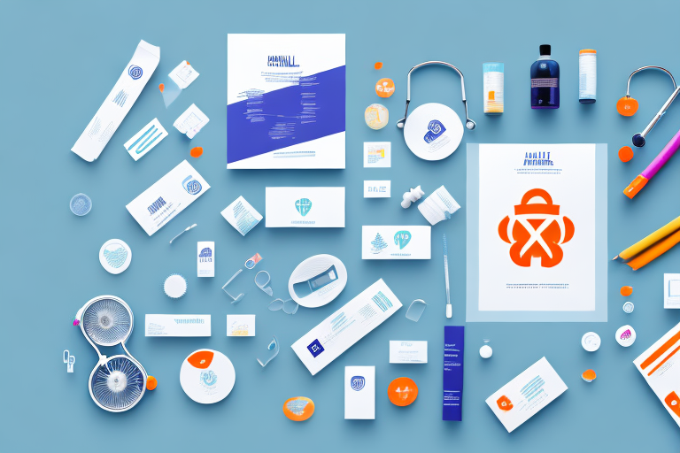 A health insurance product package with a bright
