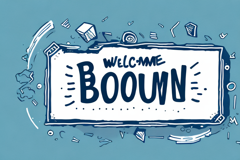 A bootstrapped business with a sign that reads "welcome baby boomers!"