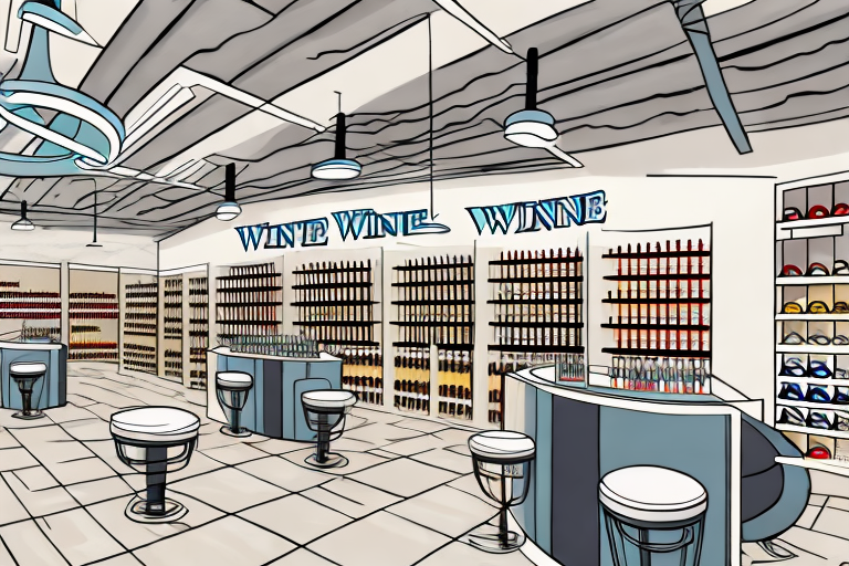 A wine and spirits store with a modern