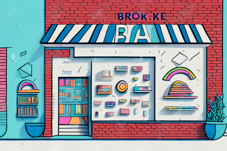A brick and mortar store with a colorful and inviting storefront
