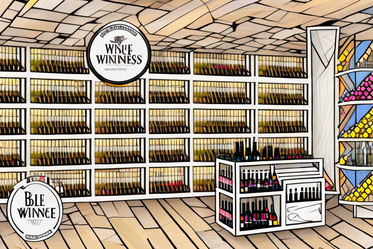 A boutique wine store with shelves full of bottles