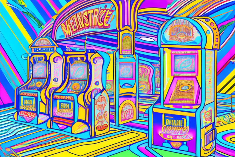 A vibrant and inviting amusement arcade