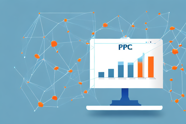 A computer screen with a graph showing the growth of a digital marketing business over time as a result of using ppc advertising