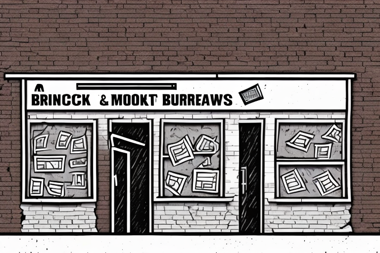 A brick and mortar business in a state of disrepair