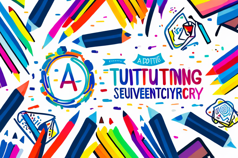 A colorful and creative event marketing campaign for a tutoring service business