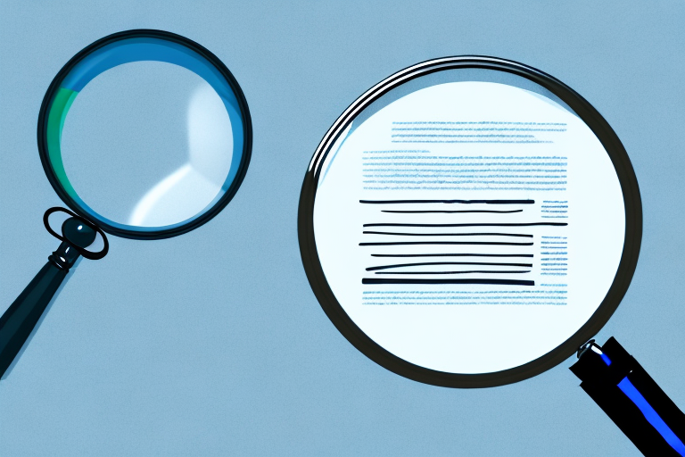 A magnifying glass and a stack of documents to represent a private investigating business