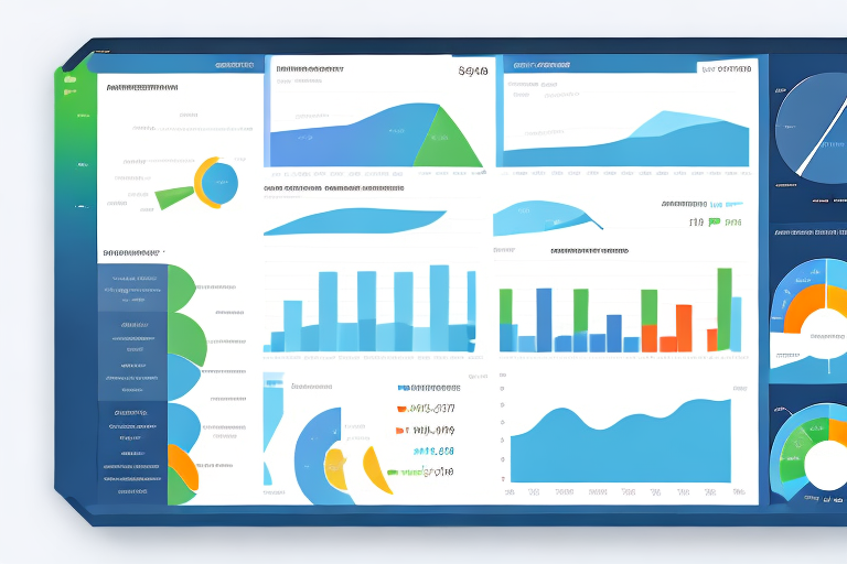 A business dashboard with data metrics and analytics to represent a successful ppc campaign