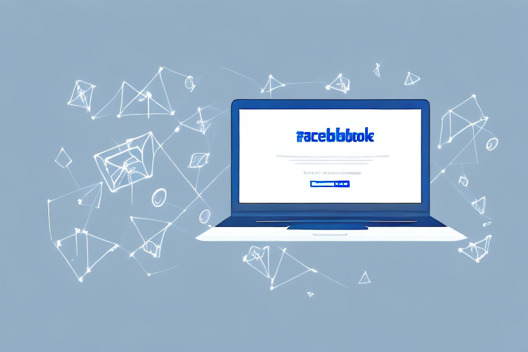 A hospitality business setting with a laptop showing a facebook marketing campaign