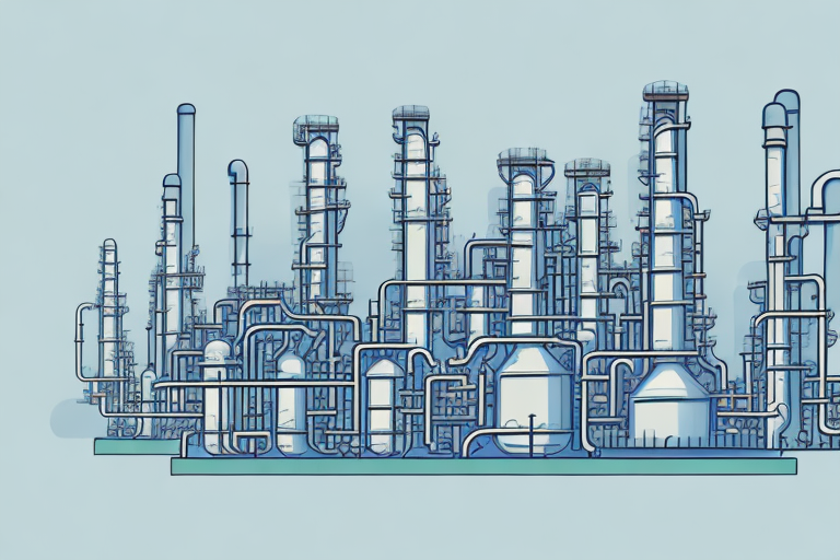 A refinery with a large scale