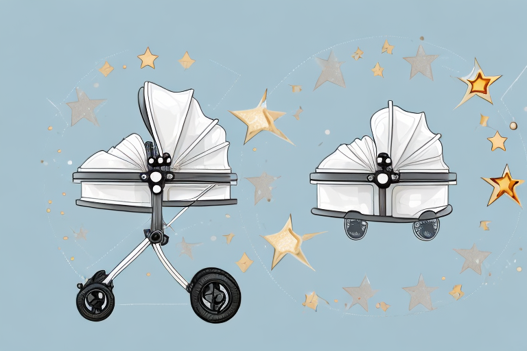 A baby stroller with a star rating system