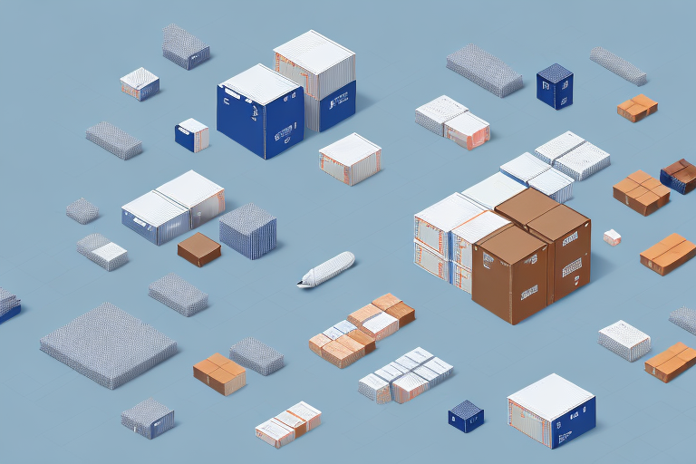A warehouse with a variety of shipping and packaging materials