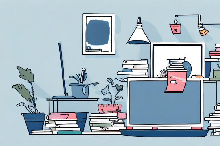 A teenage bedroom with a laptop open and a stack of books