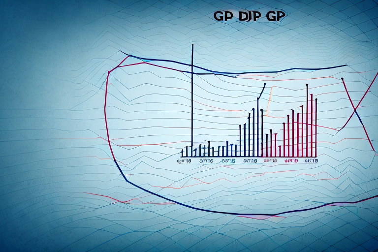 A graph showing the decline in gdp growth over time