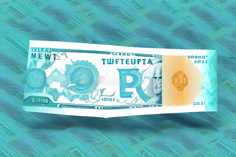 A currency note with a twitter logo on it