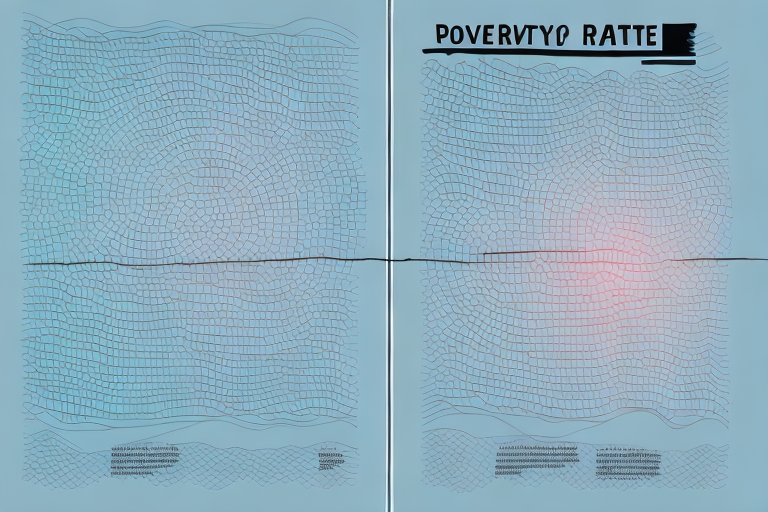 A graph showing the poverty rate before and after the introduction of facebook