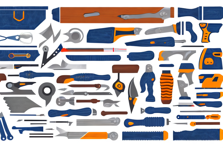A toolbox filled with a variety of tools and materials for diy projects