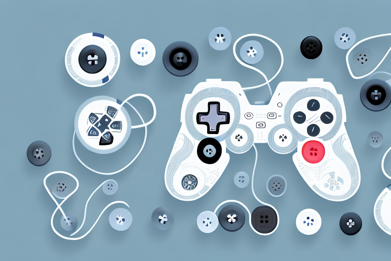 A game controller with a variety of buttons and features